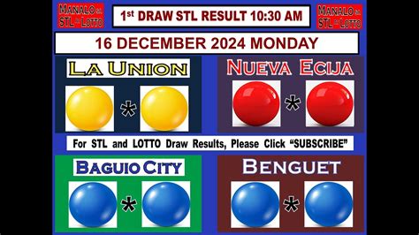 stl la union result today 1st draw|STL La Union Results July 1 to 31, 2024.